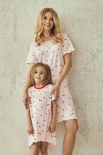 Camicia da notte bambina Maia 3546 Taro – cotone, manica corta, fantasia