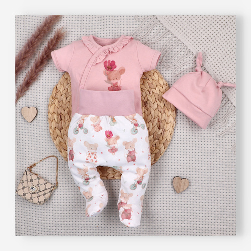 Nini Ghettine Neonato Little Mouse 100% Cotone Biologico – Made in Polonia