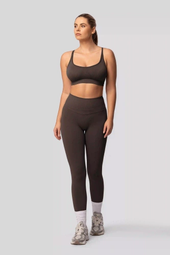 Leggings push-up Spaio PRO vita alta modellanti coprenti chocolate