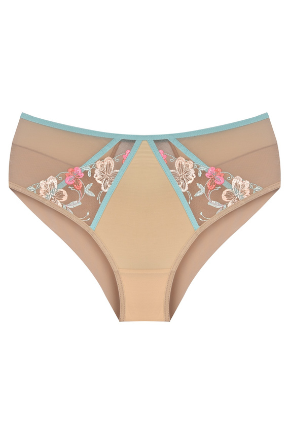 Mediolano Romantic 19248 slip beige ricamo floreale comodo elegante