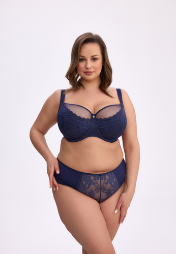 BSM 1058 Sonia Reggiseno semiimbottito maxi Gaia - blu
