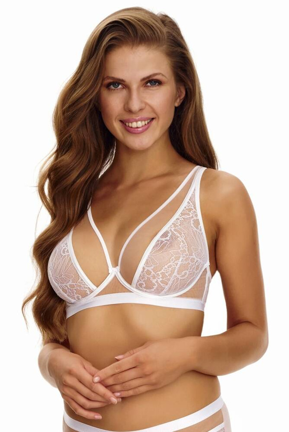2455 Lupoline reggiseno bralette morbido - bianco beige