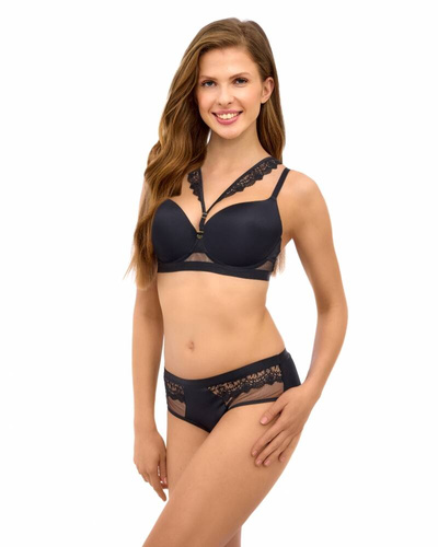 2500 Reggiseno push-up Lupoline - nero