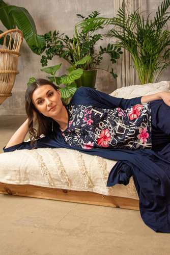 676 Pigiama da donna con suola Forex - blu navy