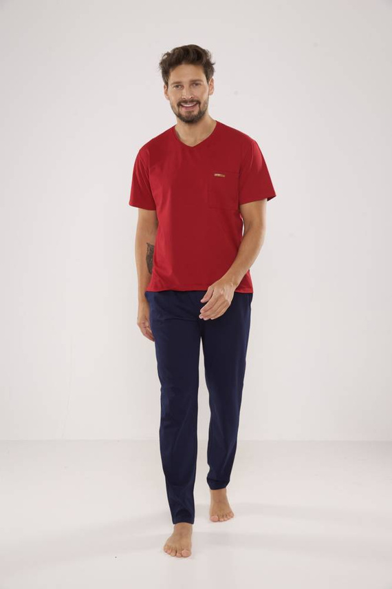 624 Pigiama da uomo Kevin Forex - marrone - blu navy