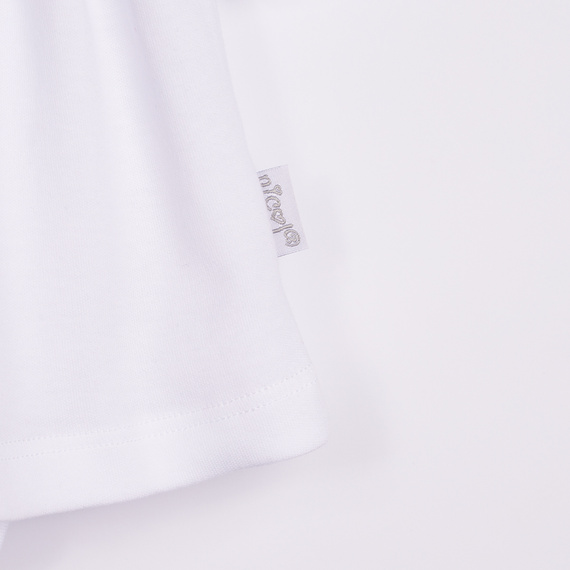 169392 Abito-corpo manica lunga Nicol - bianco, cotone, con pizzo