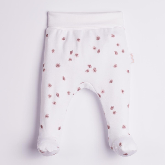 Nicol Hania 226009 Pantaloni Corti Neonato 100% Cotone Fiori Crema