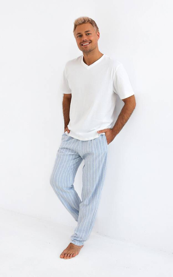 Pigiama da uomo David Sensis - perla