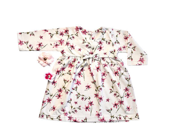 Abito da bambina Mamatti SU071 - floreale, cotone