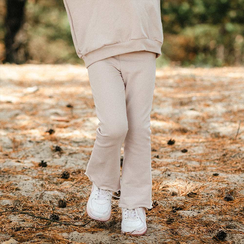 Simply Comfy Leggings per bambini Eevi beige - 100% cotone, comodi e alla moda