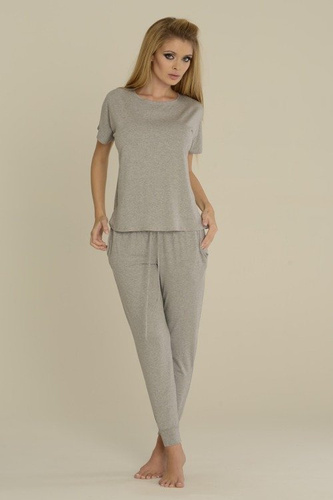 524 Pigiama da donna Paula De Lafense - melange chiaro