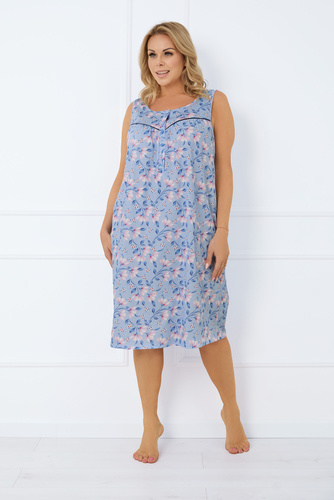 Camicia da notte sbottonata Facelia, cintura larga Moda italiana - stampa