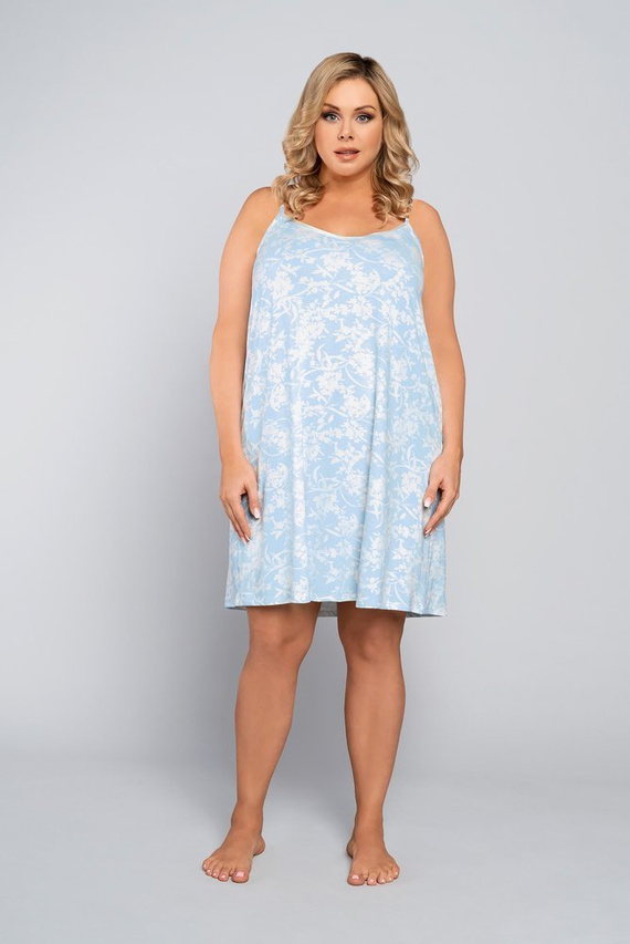 Camicia da notte Breeze, cinturino stretto Moda italiana - salmone