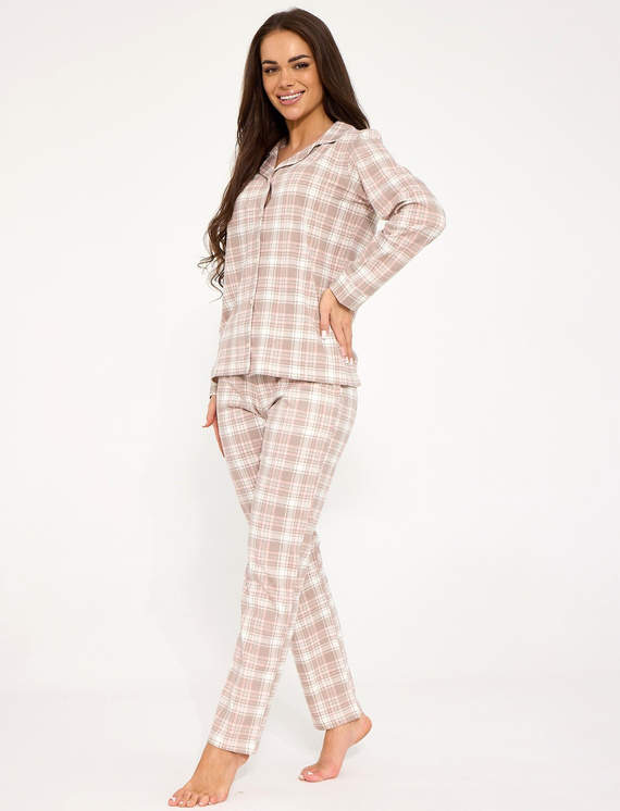 482/434 Pigiama donna Smile 4 Cornette - cotone, sbottonato, con colletto