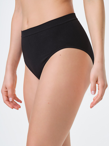 Spiman NATURE Nero Slip in Bambù Vita Alta Traspiranti e Confortevoli