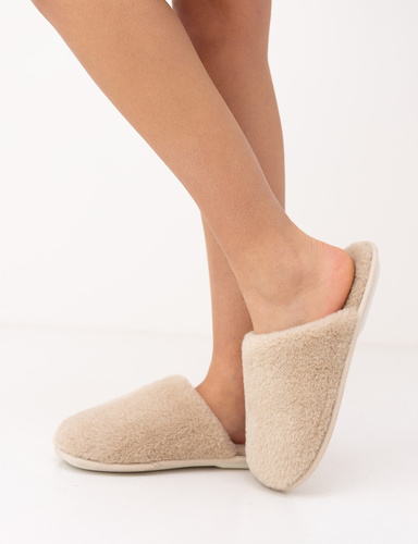 Sensis Esma pantofole donna chiuse con pelliccia e suola in gomma