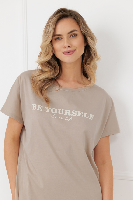 Camicia da notte donna Rima Italian Fashion 100% cotone manica corta