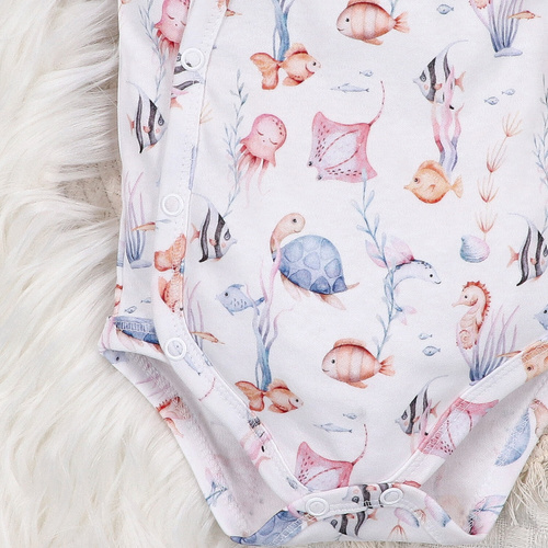 ABN-5473 Corpo a busta Nini di Underwater World - cotone organico, manica corta