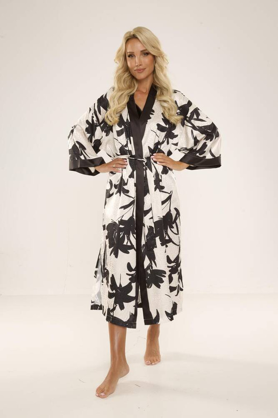 734 Brianna Accappatoio da donna De Lafense - nero