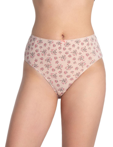 Slip bikini Lama L-120 BI-97 da donna - cotone, confezione da 3 pezzi nei toni del beige e del marrone