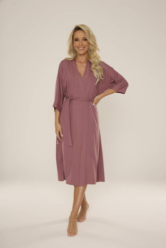 942 Visa Accappatoio lungo De Lafense - berry