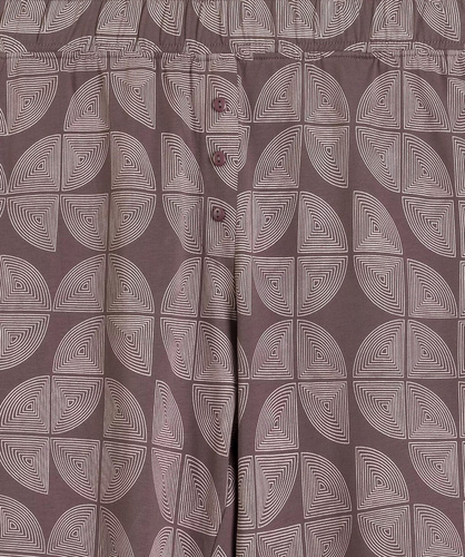 Pigiama donna NLP-501 Atlantic rosa-verde - 100% cotone effetto pesca, manica lunga, pantaloni con tasche | Calore e comfort Premium