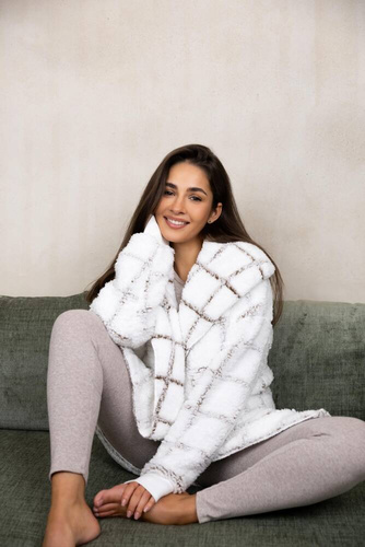 Sensis Delphine - Cardigan a righe bianche