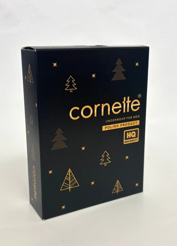 Bokserki męskie Cornette 016/27 Elf 3 pezzi comodi in cotone natalizi