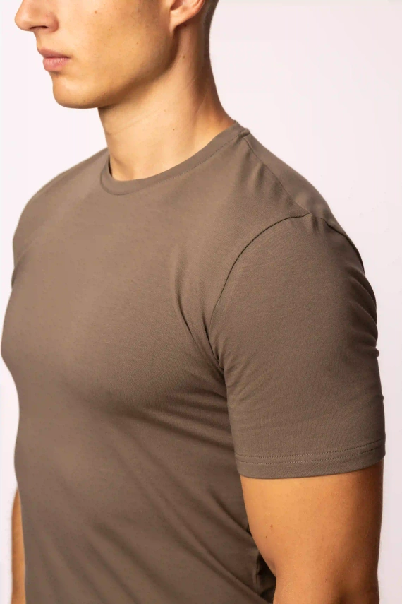 T-shirt da uomo Urban khaki- Cotone Vestibilità classica, alta qualità, flessibilità, comfort per tutto il giorno
