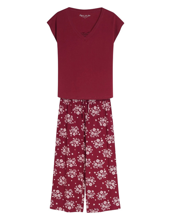 Pigiama donna Henderson Ginni 45420 100% cotone pantaloni lunghi gatti
