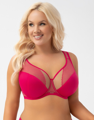 Gorsenia K 441/1 Luisse reggiseno soft amaranto sostegno seno grande comfort