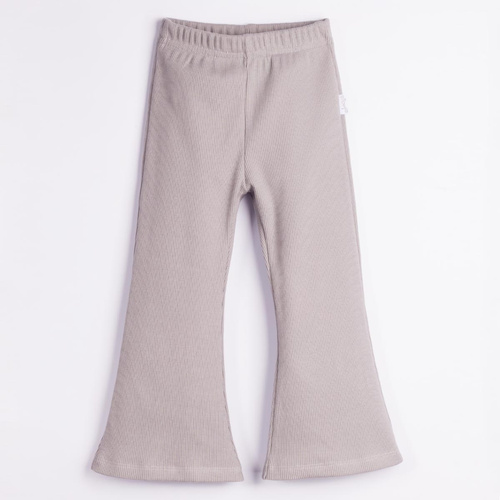 Nicol Tosia 225210 Pantaloni a zampa per bambina a coste grigi in cotone