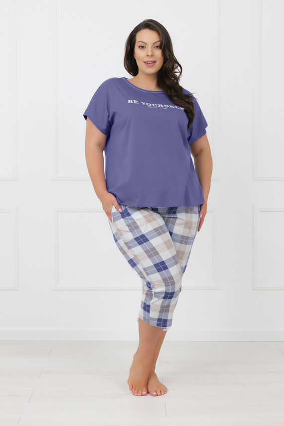 Pigiama donna Rima Italian Fashion 100% cotone manica corta 3/4