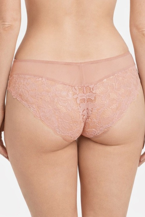 Mediolano Jasmin 19152 slip pizzo tulle rosa cipria comfort