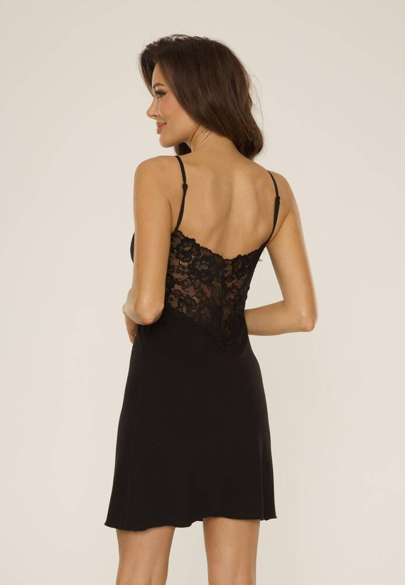 752 Camicia da notte Lilian De Lafense - nero