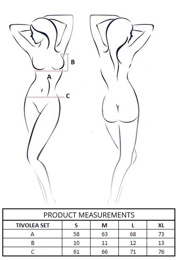 Tivolea Set Pink Passion pink - elegante set di lingerie da donna