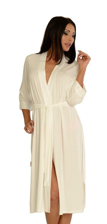 942 Visa Vestaglia lunga De Lafense - ecrù