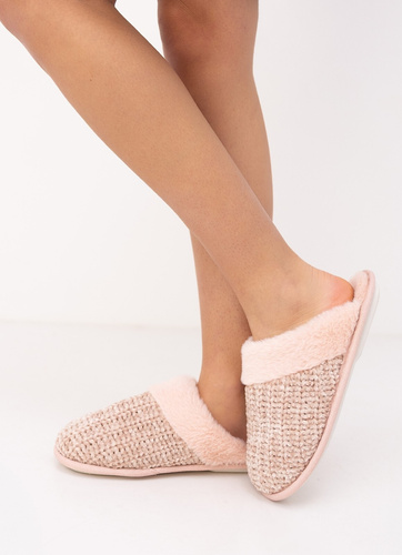 Sensis Tova pantofole da donna rosa con pelliccia suola in gomma 36–41