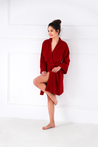 Vestaglia arrotolabile da donna Sensis - rosso