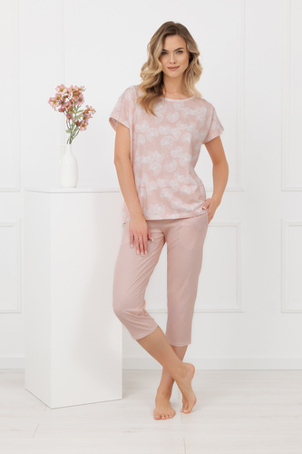 Pigiama KALINA Italian Fashion – 100% cotone, 3/4