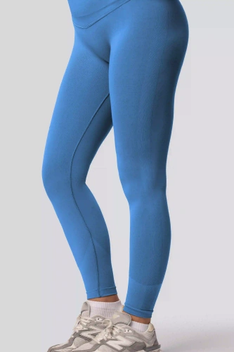 Leggings push-up Spaio PRO vita alta modellanti coprenti ice blue