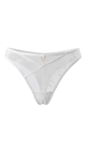 Stringhe Unikat Adeli bianche in tulle ricamato eleganti da donna premium