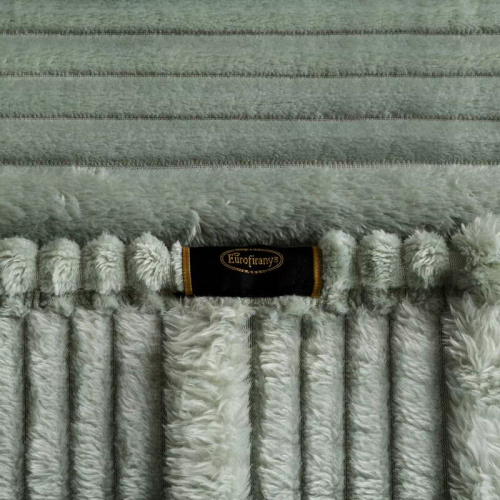 Coperta copriletto Nina 220x200 flanella 3D morbida Eurofirany 300 GSM salvia
