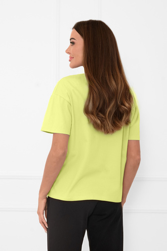 Klara - camicetta donna a maniche corte | Italian Fashion verde lime