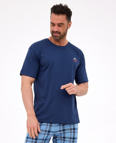 Pigiama da uomo Cornette 134/315 North 2 blu - cotone, manica corta, comfort e stile