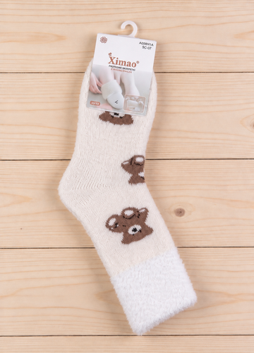 Calze da donna WIK Soxlandia 3044 wz.11 Cashmere 95% Calde Invernali beige