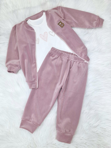 Tre cuori Bambarillo - body da neonato in cotone, maglia elasticizzata, perfetto per la tuta "BEAR