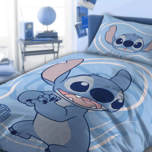 Biancheria letto bambino Lilo i Stitch Faro 100x135 cotone + federa 40x60