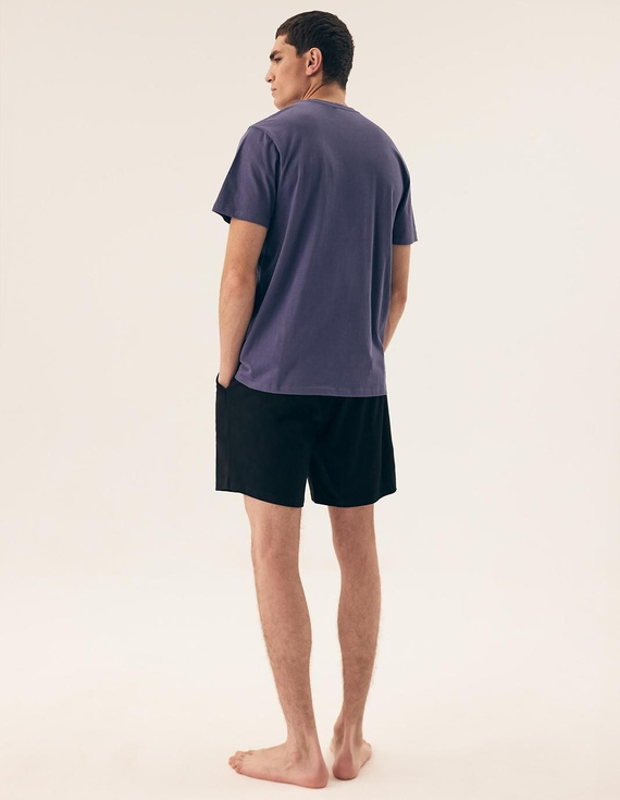 Pigiama da uomo 43032 Mick Henderson blu- cotone, manica corta, in scatola