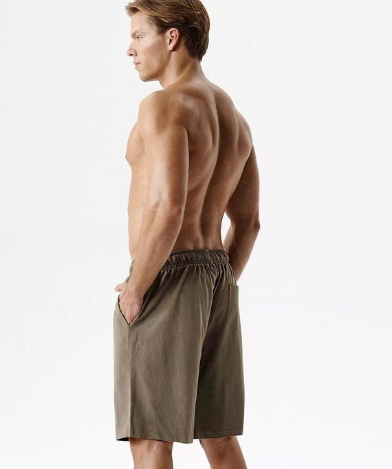 NMB-039 Pantaloncini Pigiama Uomo 100% Cotone Peach